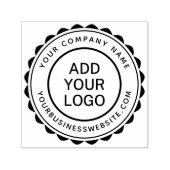 Round company name and URL custom logo template セルフインキングスタンプ (デザイン)