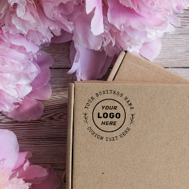 Round Country Custom Text & Business Name Logo ラバースタンプ