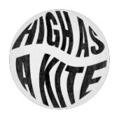 Round Cutting Board High As A Kite Retro Bold カッティングボード (正面)