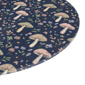 Round Dark Navy Fungi Dark Academia Circle Cheese カッティングボード (角)