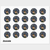 Round Elf Starry Night Watcher Sticker ラウンドシール (シート)