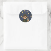 Round Elf Starry Night Watcher Sticker ラウンドシール (バッグ)