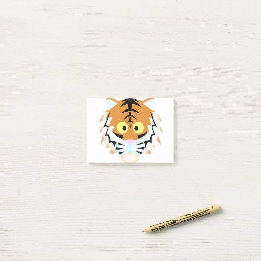 Round Head Tiger ポストイット (デスク上)