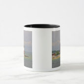 Round Island Light Stationのビュー。 マグカップ (中央)