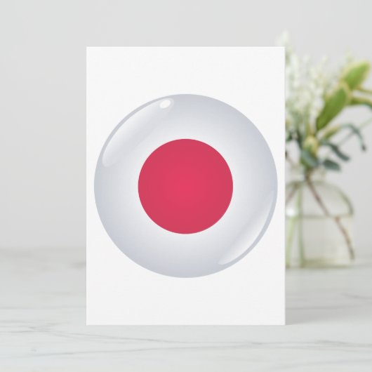 Round Japan Flag Invitations 招待状 (スタンド正面)
