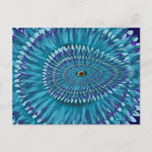 Round Jurassic EYE SEE YOU doodle  ポストカード (正面)