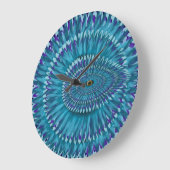 Round Jurassic EYE SEE YOU doodle  ラージ壁時計 (傾斜)