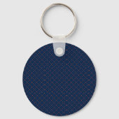 Round keychain with a dark blue background キーホルダー (裏面)