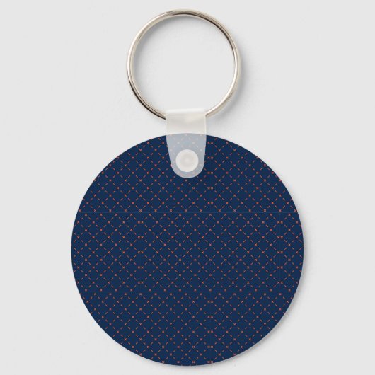 Round keychain with a dark blue background キーホルダー (裏面)