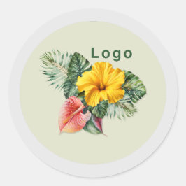 Round Logo Template Product Sticker ラウンドシール