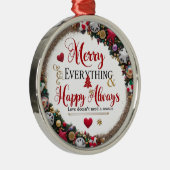 Round Ornament – Luxury Christmas Decoration メタルオーナメント (右)