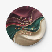 Round paper plate in stylish graphic ペーパープレート (正面)