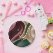 Round paper plate in stylish graphic ペーパープレート (パーティー)