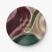 Round paper plate in stylish graphic ペーパープレート (正面)