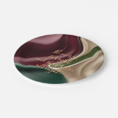 Round paper plate in stylish graphic ペーパープレート (アングル)