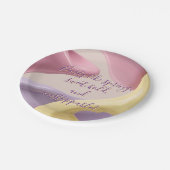 Round paper plate in stylish graphic ペーパープレート (アングル)