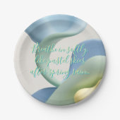 Round paper plate in stylish graphic ペーパープレート (正面)