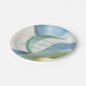 Round paper plate in stylish graphic ペーパープレート (アングル)