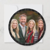 Round Photo Isaiah 9 6 Christmas シーズンカード (裏面)