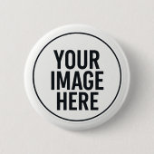 Round Photo Upload Button  缶バッジ (正面)