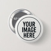 Round Photo Upload Button 缶バッジ (正面&裏面)