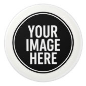 Round Photo Upload Cabinet Knob Pull セラミックノブ (正面)