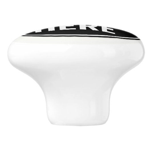 Round Photo Upload Cabinet Knob Pull セラミックノブ (側面)