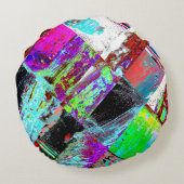 Round Pillow – Abstract Grid ラウンドクッション (裏面)