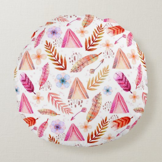 Round Pillow Design  ラウンドクッション (正面)