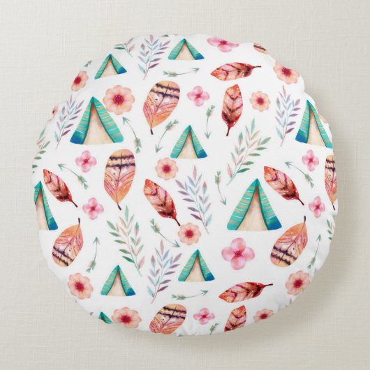 Round Pillow design  ラウンドクッション (正面)