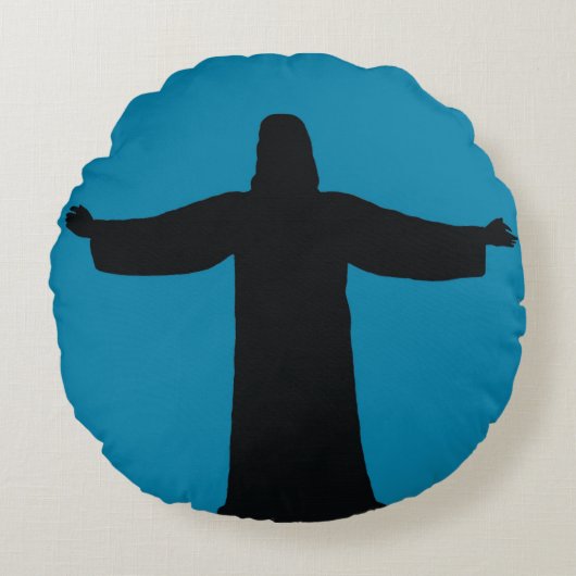 Round Pillow  jesus christ  ラウンドクッション (正面)