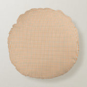 Round pillow with a small checkered pattern ラウンドクッション (正面)