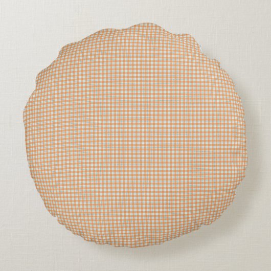 Round pillow with a small checkered pattern ラウンドクッション (裏面)