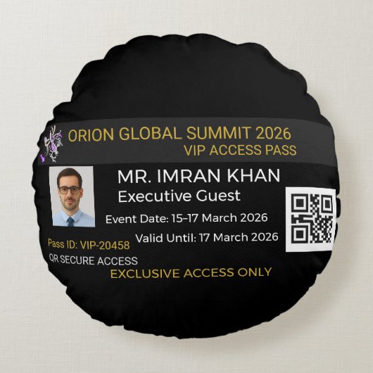 Round Pillows | Floral | Birthday | Custom ラウンドクッション (正面)