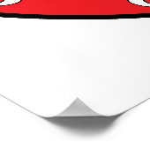 Round Poland Canada Leaf ポスター (角)