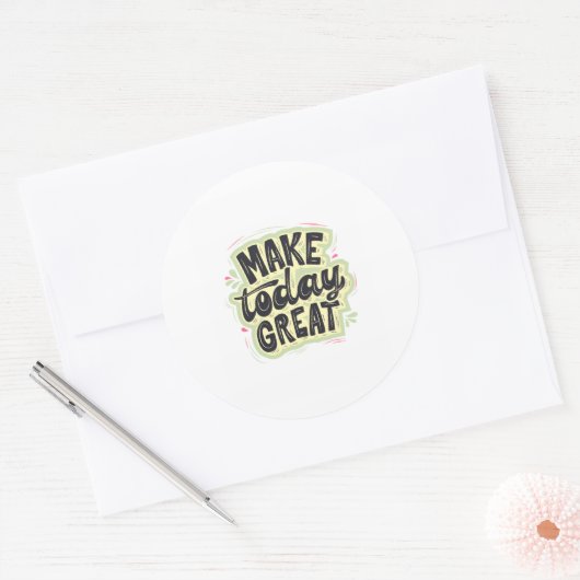 Round sticker ラウンドシール (封筒)