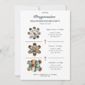 Round Table Progressive Dinner Invitation 招待状 (正面)