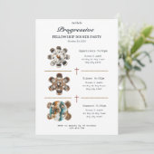 Round Table Progressive Dinner Invitation 招待状 (スタンド正面)