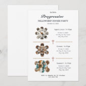 Round Table Progressive Dinner Invitation 招待状 (正面/裏面)