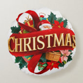 Round Throw Pillow (16") ラウンドクッション (裏面)