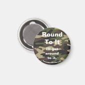 Round To It迷彩柄磁石 マグネット (正面/裏面)