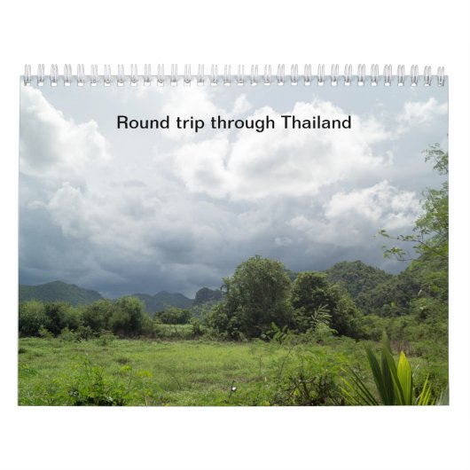 Round trip trough Thailand カレンダー (カバー)