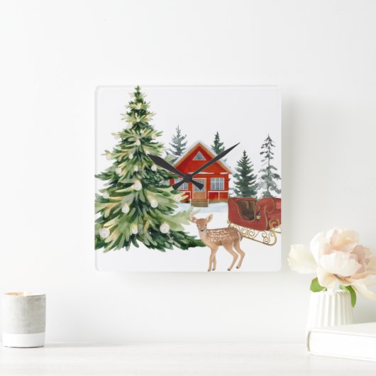 Round Wall Clock スクエア壁時計 (ホーム)