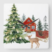 Round Wall Clock スクエア壁時計 (正面)