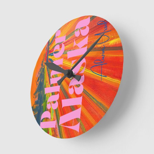 Round Wall Clock ラウンド壁時計 (傾斜)