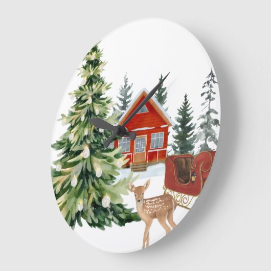 Round Wall Clock ラージ壁時計 (傾斜)