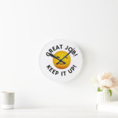 Round wall clock with emoji ラウンド壁時計 (ホーム)