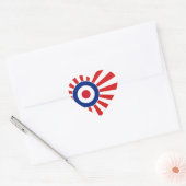 Rounddel 鮮やか Mods JAPANターゲットスクーター ハートシール (封筒)