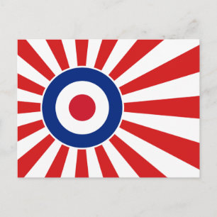 Rounddel 鮮やか Mods JAPANターゲットスクーター ポストカード