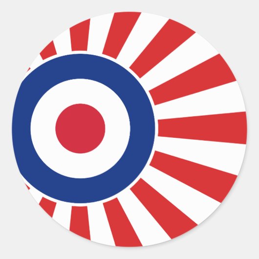 Rounddel 鮮やか Mods JAPANターゲットスクーター ラウンドシール (正面)